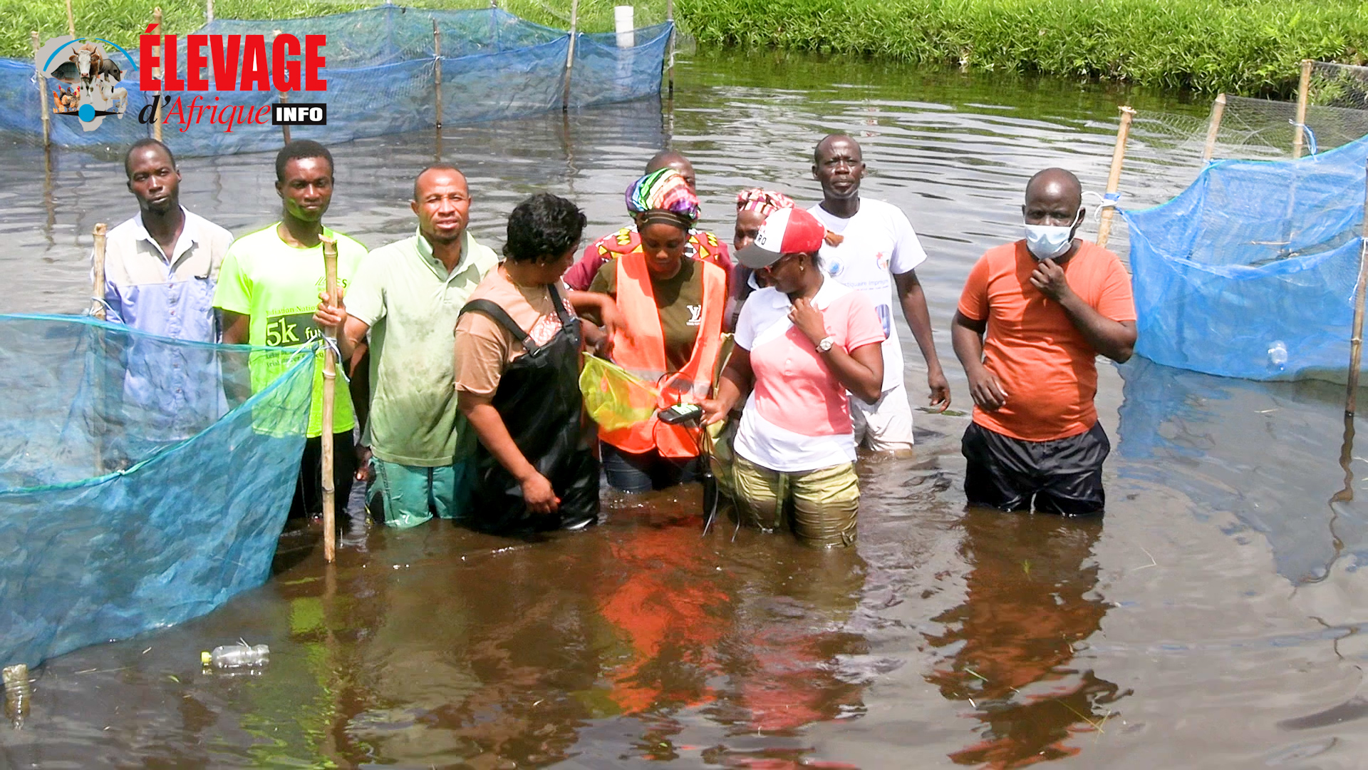 Formation sur l'aquaculture en Côte d'Ivoire.