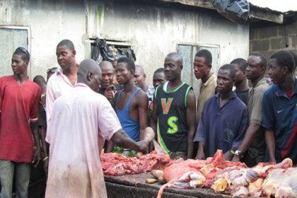 Bouchers au Nigéria