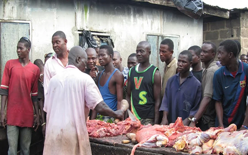 Bouchers au Nigéria