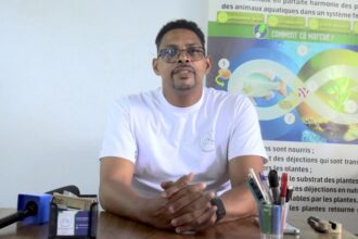 Ludovic Leclerc Gnagui 53 ans, franco-ivoirien, est le Patron d’Aquaponics, une entreprise spécialisée en Aquaponie. Il entend contribuer au développement de cette agriculture durable