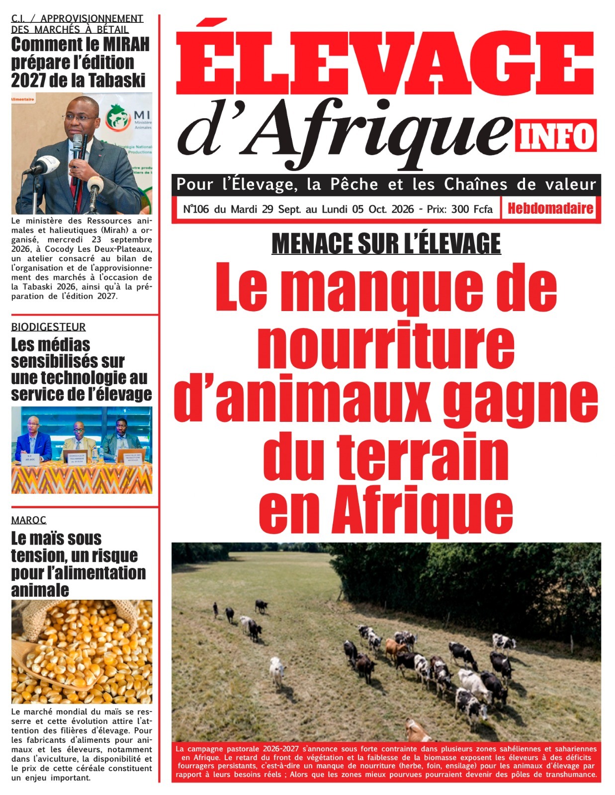 Elevage d'Afrique – Édition N°106