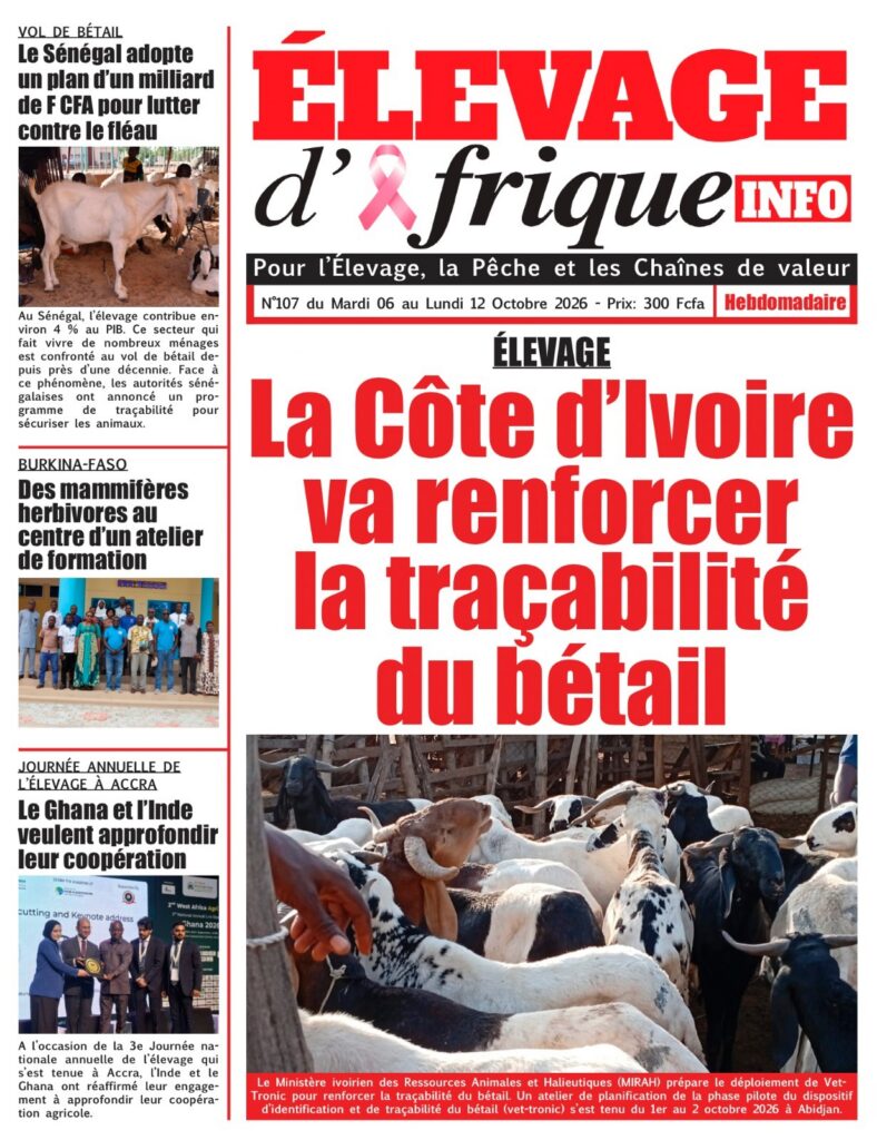 ElElevage d'Afrique Info N°107 du 06 au 12 Octobre 2026
