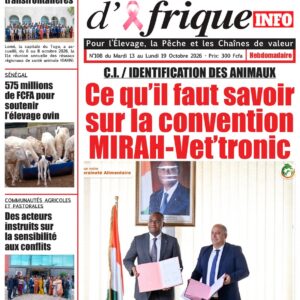 Elevage d'Afrique Info N°26 du 13 au 19 Octobre 2026