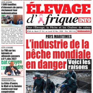 Elevage d'Afrique Info N°110 du 27 Octobre au 02 Novembre 2026