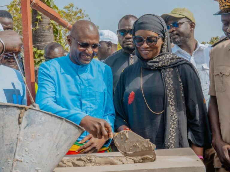 Sénégal/Pose de la première pierre de la Maison des acteurs de la pêche